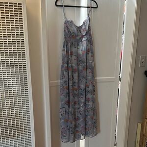 Floral Maxi Dress with Spaghetti Straps